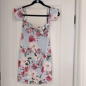 Forever 21 Pink Floral Cap Sleeve Blouse Size M